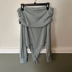 Off the shoulder body suit